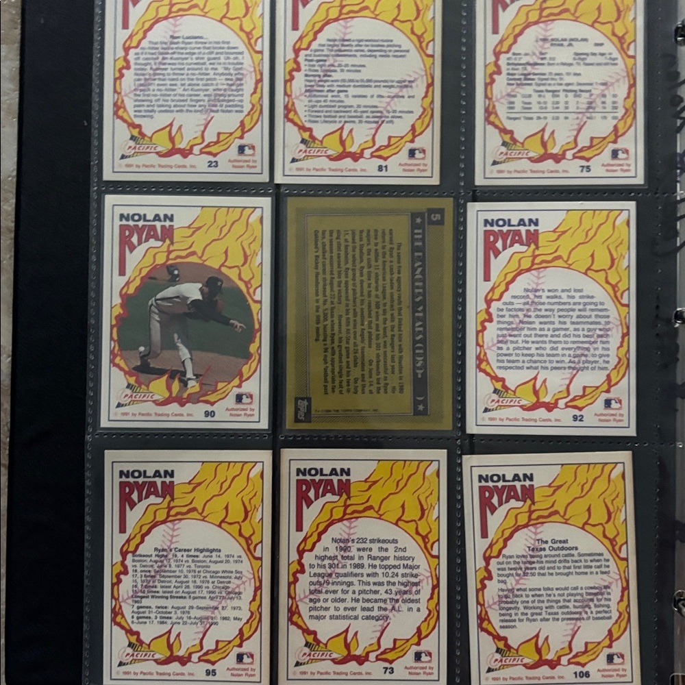 Lot  of 196 -Cards Black Binder of Mix Sport Cards - Picture 2 of 15